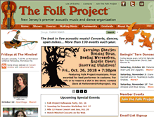 Tablet Screenshot of folkproject.org